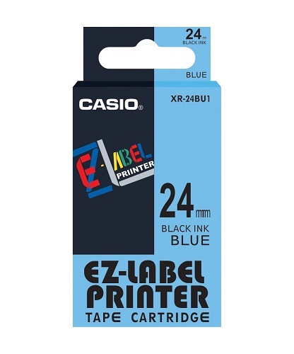 24mm Black on Blue Casio Tape(G29)