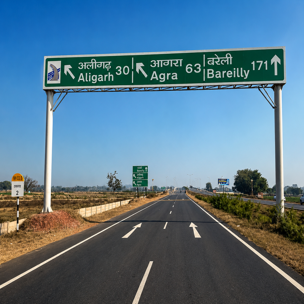 Gantry Signage Board - Color: Green