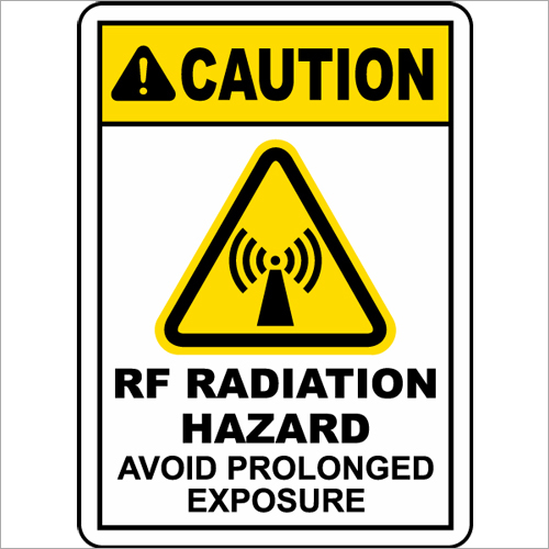 RF Radiation Caution Signage