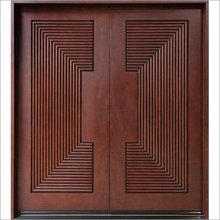 CNC Carved Teak Double Door