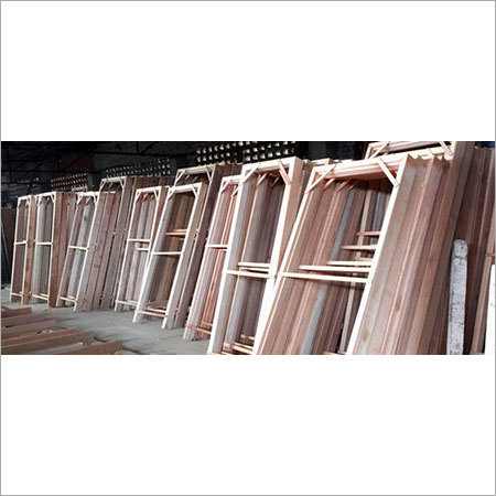 Red Sal Wooden Door Frame