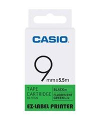 9mm Black on Green Casio Tape(CG45)