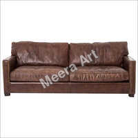Double Sheet Leather Sofa - Brand Name: Shree Art & Culture