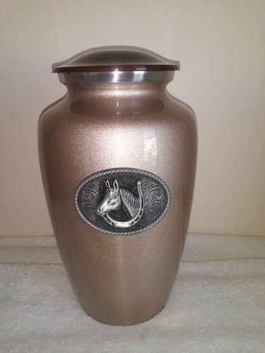 Sport Large Handmade Solid Metal Urn