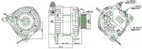 56V 90A Heavy Duty Vehicle Alternator