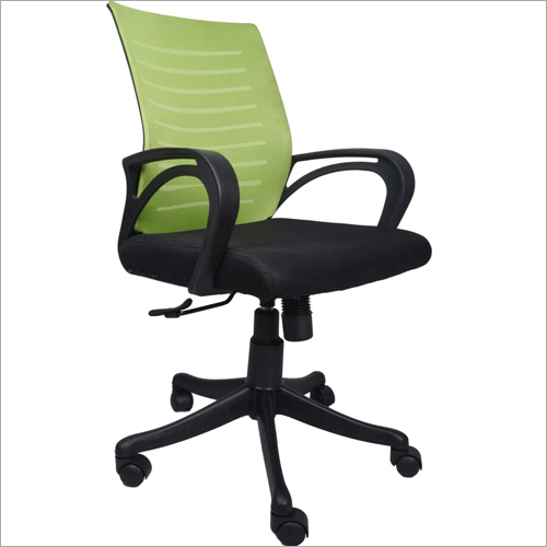 Painted Revolving Low Back Chair