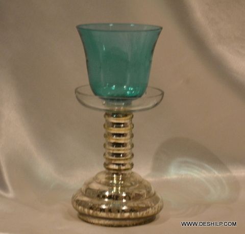 COLORFUL PILLAR GLASS CANDLE VOTIVE