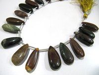 Natural Mookaite Jasper Pear Shape Plain Smooth Briolette beads