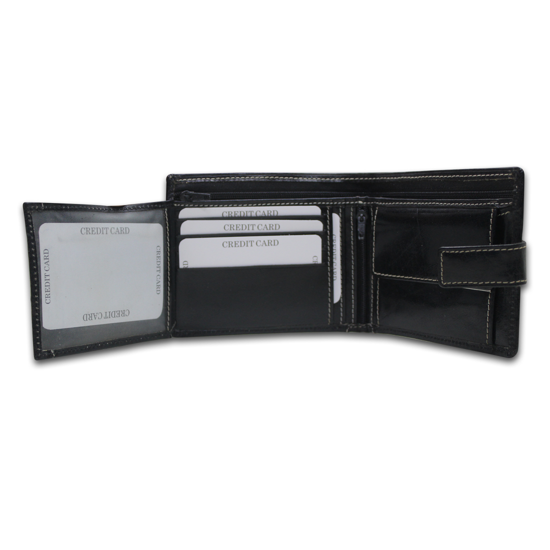 Men RFID Leather Bifold Wallet