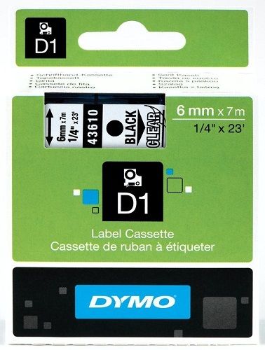 Dymo Original Black on Clear Tape(S0720770/43610)