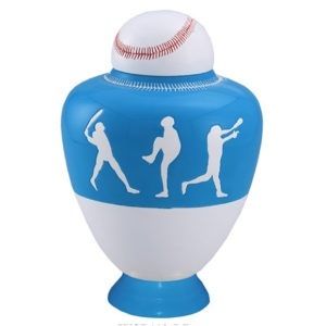 Big League Light Blue Cremation Urn