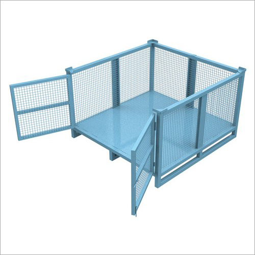 Metal Double Door Cage Bin