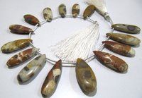 Natural Camel Jasper Pear Shape Plain Smooth Briolette beads