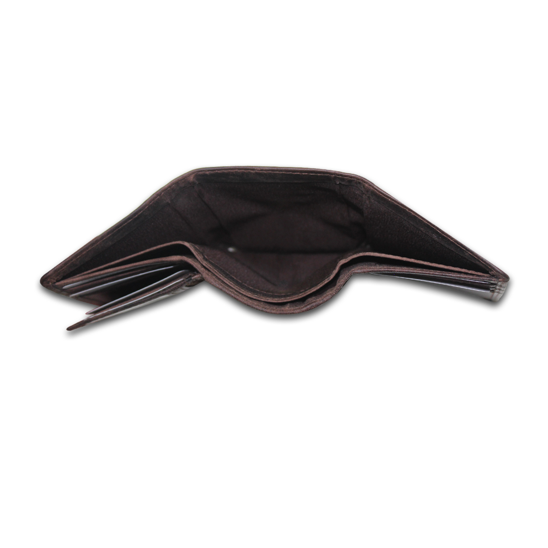 Men RFID Genuine Leather Tri-Fold Wallet