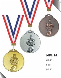 Round Body Builder Medal