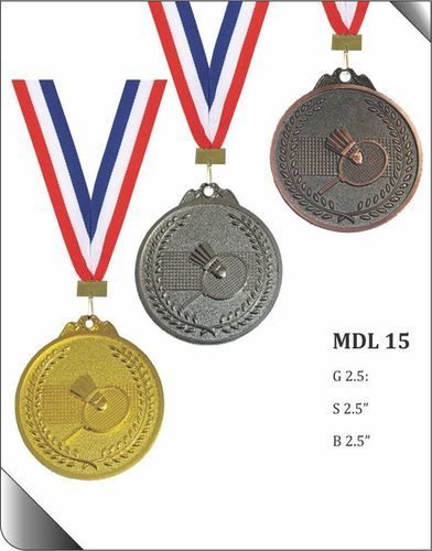 Round Badminton Medal