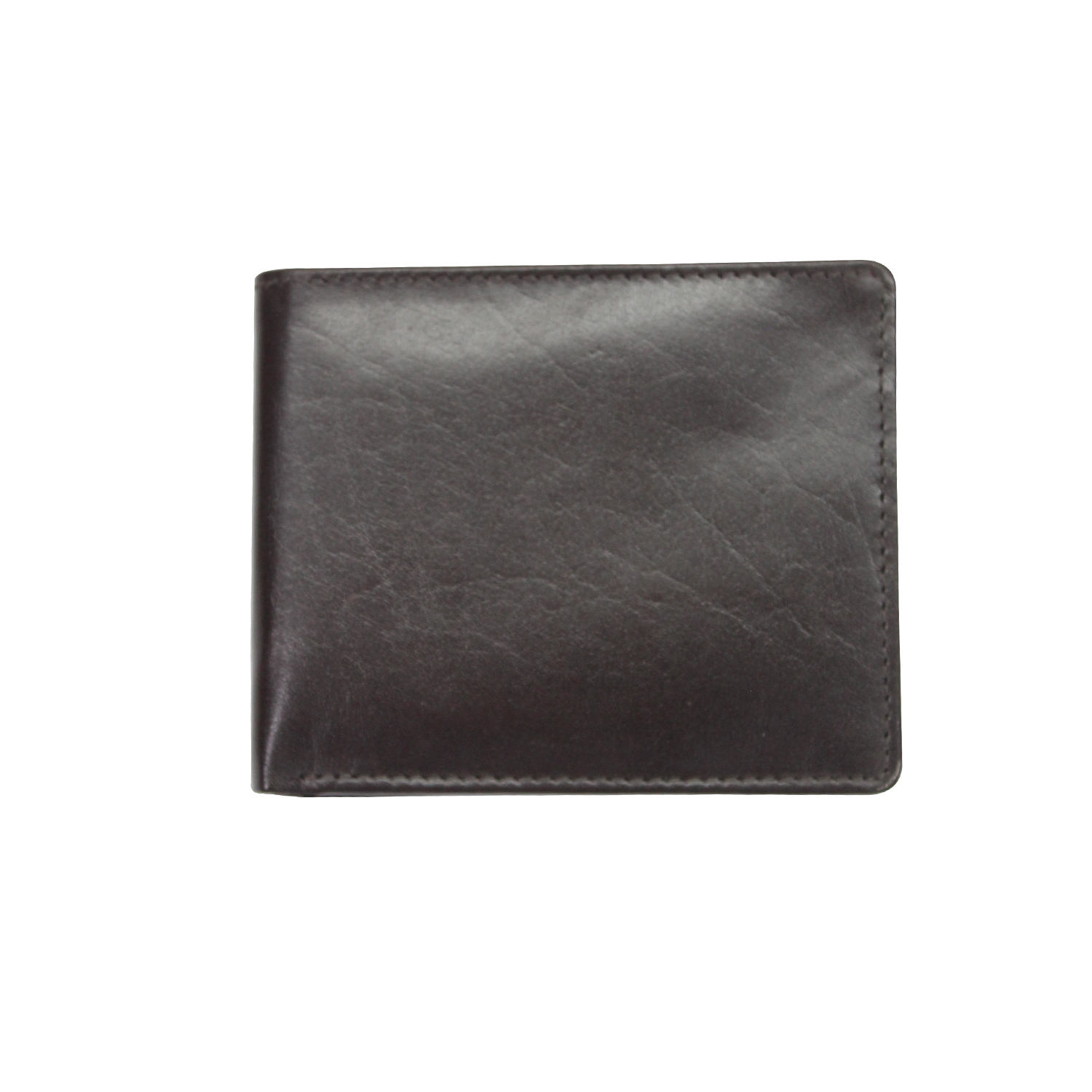 Men Leather Bi-Fold Anti-Theft Slim Wallet