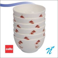 Serving Bowl Veg Bowl Red Petal (6 Pcs)