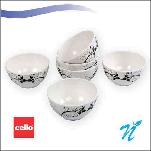 Cello Platino Melamine Plastic Bowl (6 Pcs)