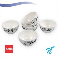 Cello Platino Melamine Plastic Bowl (6 Pcs)