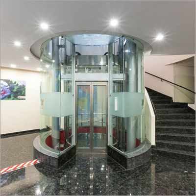 Semi Transparent Passenger Glass Door Elevator