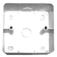 Pressfit Lx Electrical Surface Box - Pvc, 1 To 24 Module, White | Easy Cable Entry Knockouts, Sleek Design For Switches And Sockets