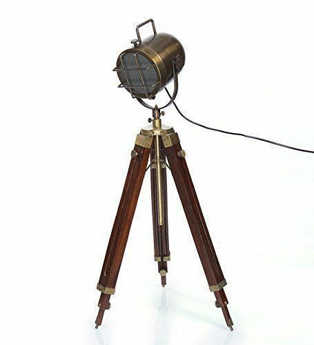 Brass Antique Finish Search Light Lamp Power Source: Electric