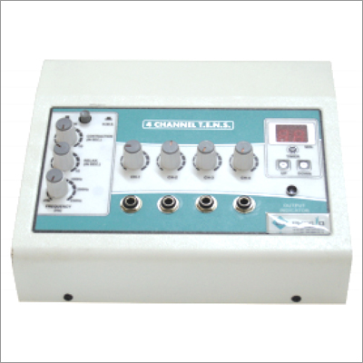 Physiotherapy Manual 4 Channel TENS - Electric Power, Timer 0 to 99 Minutes | Adjustable Frequency 2-120Hz, User-Friendly Design for Pain Relief and Muscle Endurance