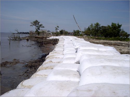 Geobags for Flood Control