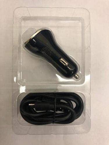 4.8A Dual Port Turbo Universal Car Charger - Durable Design, Long Tangle-Free Cord, Compatible with 12V/24V Sockets, 6-Month Warranty