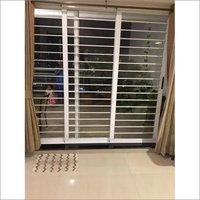 Aluminium Sliding Grilled Glass Shutters
