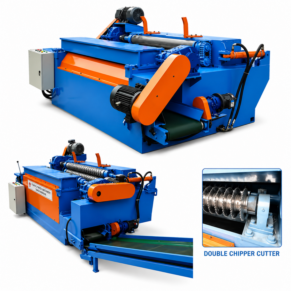Super Heavy Duty 4FT Wood Debarker Machine