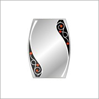 Tukdi Glass Bathroom Mirror