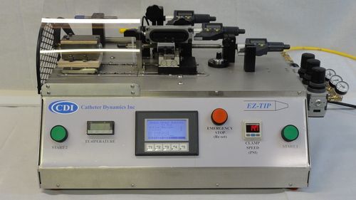 Catheter tip forming machine automation