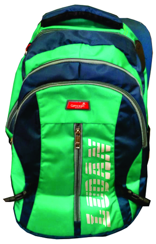 Blue And Green Regular Use School Bag