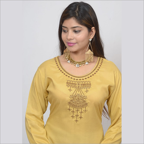 Golden Rayon Long Kurtis