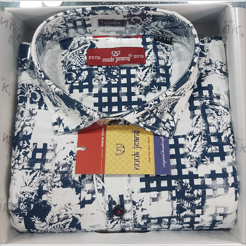Mens Cotton Printed Shirt