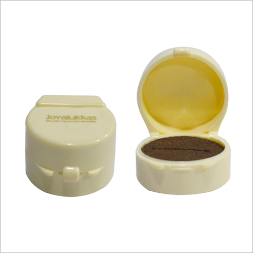 Antique Ring Display Box - PU Material, Round Shape | Portable Handle, Folding Design for Jewelry Display
