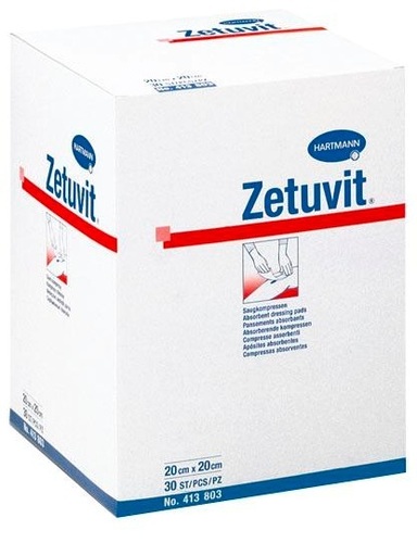 Zetuvit suction compresses sterile 10x20cm 25p