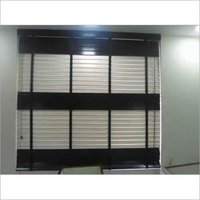 White And Black Wooden Venetian Blind