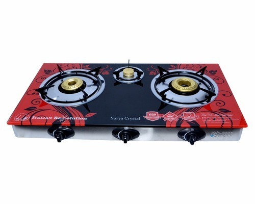 Mix Marble Top 3 Burner Gas Stove