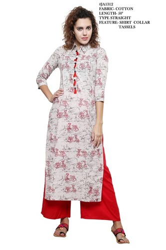straight cotton kurti