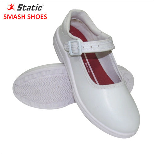 Girls White School Shoes