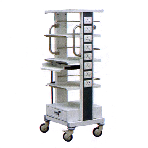 White Laparoscopy Trolley