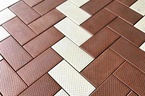 Brick Tiles - Cement Material, Lightweight 28 kg | Elegant White Finish