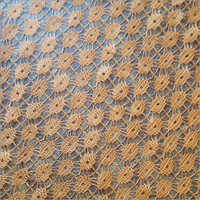Paisa Design Net Fabric - Polyester 45 Inches, Orange Net Pattern, 100 Gsm Soft Finish | Elegant Suit & Party Wear Material