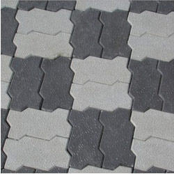 Zig Zag Flooring Tiles - Cement Material, 28 Kilograms Lightweight Design | Elegant Matte Black Finish