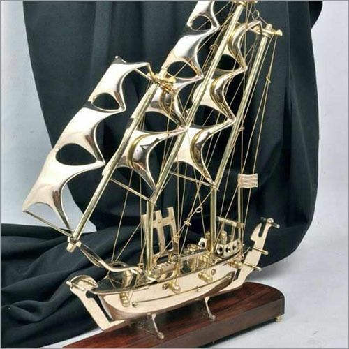 Antique Brass Ship