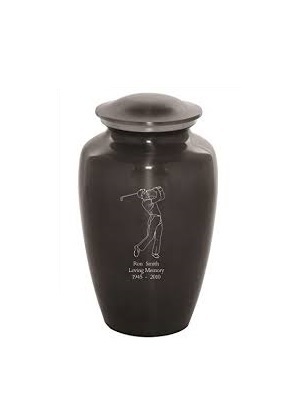 Custom Engraved Rugby Cremation Urn