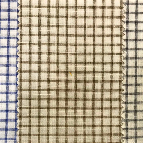 Cotton Check Shirt Fabric - 54-60 Inch Width, Lightweight and Quick Dry Features